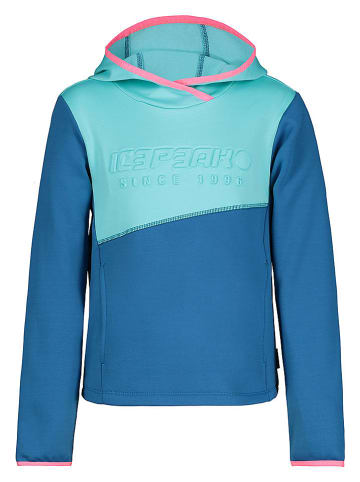 Icepeak Fleecehoodie "Kountze" in Blau/ Türkis