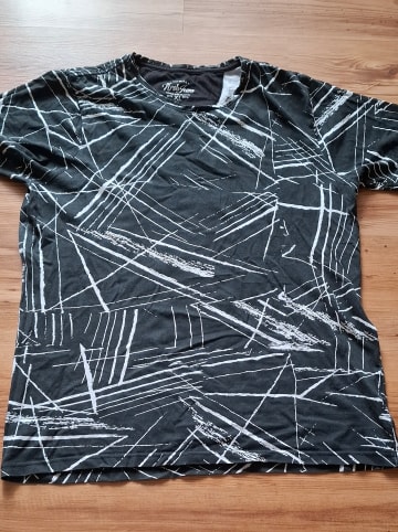 KOROSHI T-shirt mit kurzen ärmeln in schwarz