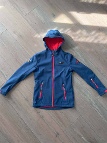 Trollkids Softshelljacke "Oslofjord" in Blau/ Koralle