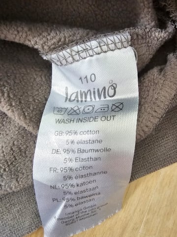 lamino Hoodie in Grau/ Dunkelblau