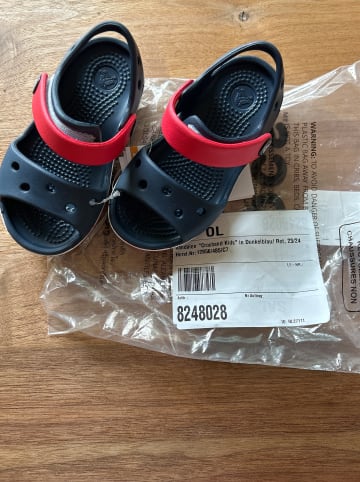 Crocs Sandalen "Crocband Kids" in Dunkelblau/ Rot