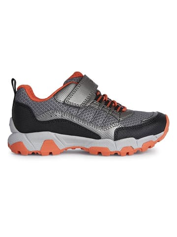 Geox Sneakers "Magnetar" in Silber/ Orange