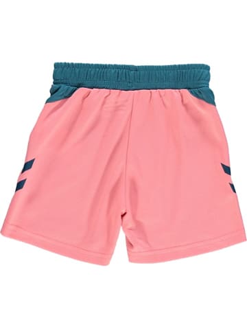 Hummel Trainingsshorts "Action" in Petrol/ Rosa