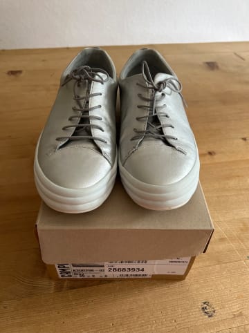 Camper Leder-Sneakers "Hoops" in Silber