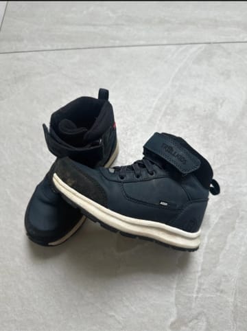Trollkids Leder-Wanderboots "Stavanger Mid Cut XT" in Dunkelblau