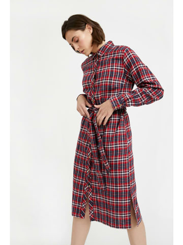 Finn Flare Hemdblusenkleid in red