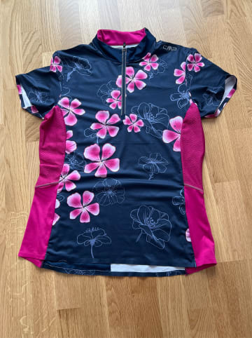 cmp Fahrradtrikot in Dunkelblau/ Pink