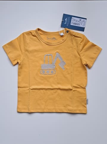Sanetta Kidswear Shirt "Little Builder" in Ocker