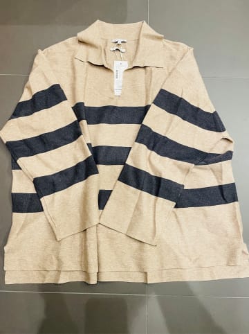 Tom Tailor Pullover in Beige/ Grau