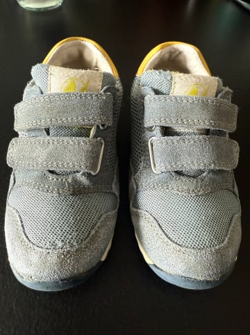 Naturino Leder-Sneakers "Sammy 2" in Hellblau/ Gelb