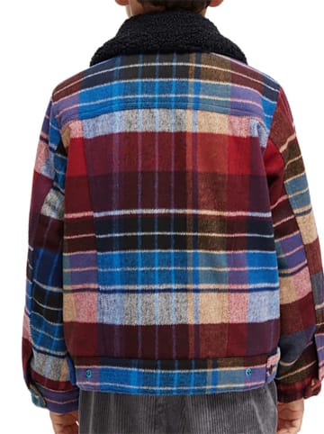 Scotch & Soda Hemdjacke in Blau/ Grau/ Rot
