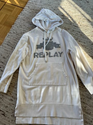 Replay Sweatkleid in Creme