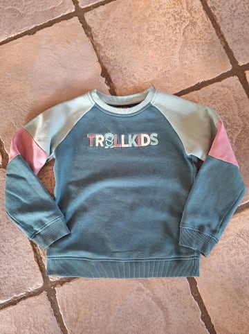 Trollkids Sweatshirt "Trollfjord" in Blau