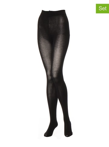 mama licious 2er-Set: Strumpfhosen in Schwarz