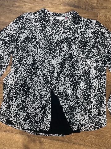 Gerry Weber Bluse Langarm in Schwarz/Ecru/Weiss Druck
