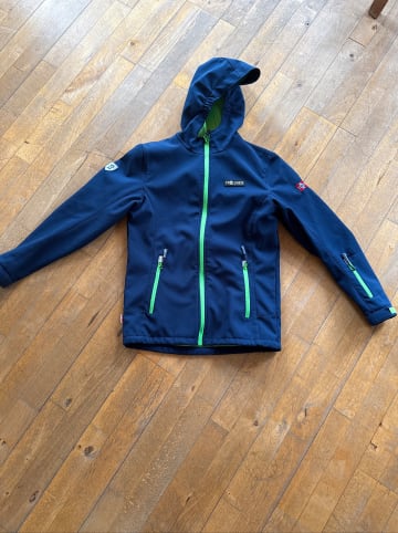 Trollkids Softshelljacke "Oslofjord" in Dunkelblau/ Grün
