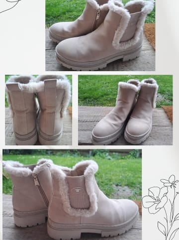 Tom Tailor Stiefel mit Warmfutter in Beige