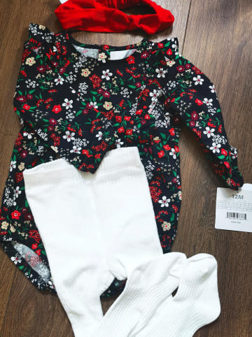 carter's 3tlg. Outfit in Rot/ Weiß/ Schwarz