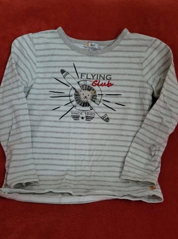 Steiff Longsleeve in Grau/ Creme