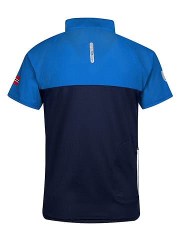 Trollkids Fahrradshirt "Trondheim" in Blau/ Dunkelblau