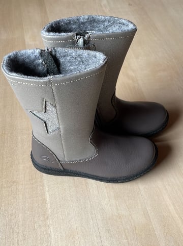 Ciao Leder-Winterstiefel in Grau