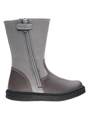 Ciao Leder-Winterstiefel in Grau