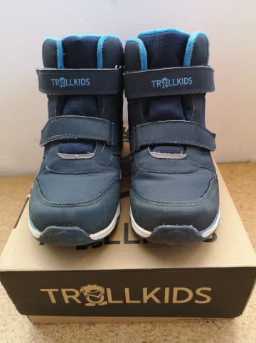 Trollkids Winterboots "Hafjell" in Blau/ Dunkelblau