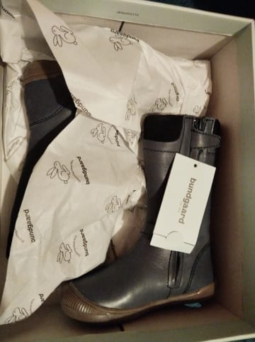 Bundgaard Leder-Winterstiefel "Giia" in Dunkelblau