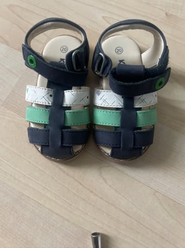 Kickers Leder-Halbsandalen "Nonosti" in Dunkelblau