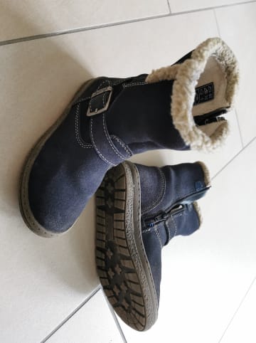 Lurchi Leder-Winterboots "Anna" in Dunkelblau
