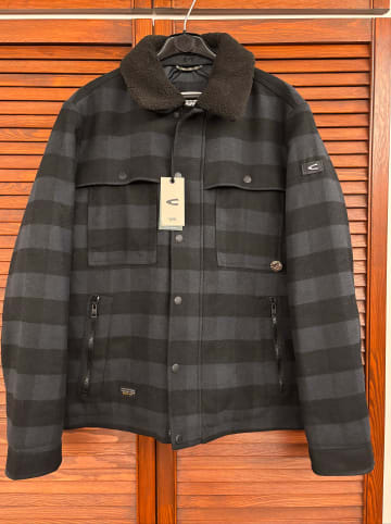 Camel Active Hemdjacke in Schwarz/ Anthrazit