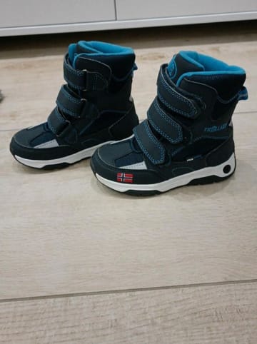 Trollkids Winterboots "Lofoten XT" in Dunkelblau/ Hellblau