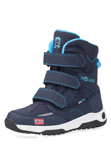 Trollkids Winterboots "Lofoten XT" in Dunkelblau/ Hellblau