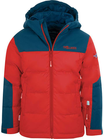 Trollkids Daunenjacke "Narvik XT" in Rot/ Dunkelblau