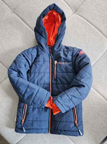 Trollkids Ski-/ Snowboardjacke "Hemsedal XT" in Dunkelblau/ Orange