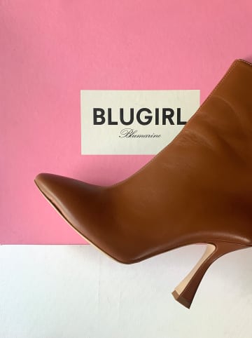 BLUGIRL by Blumarine Leder-Stiefeletten "Joy" in Hellbraun