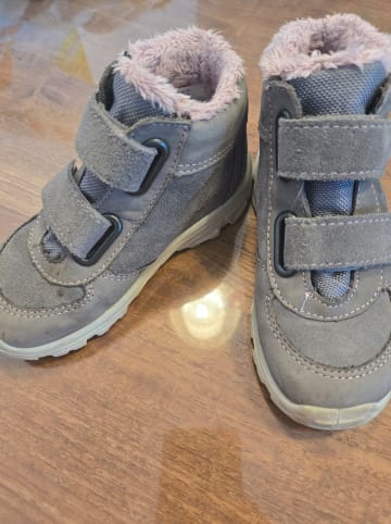PEPINO Leder-Boots "Lenzi S" in Grau