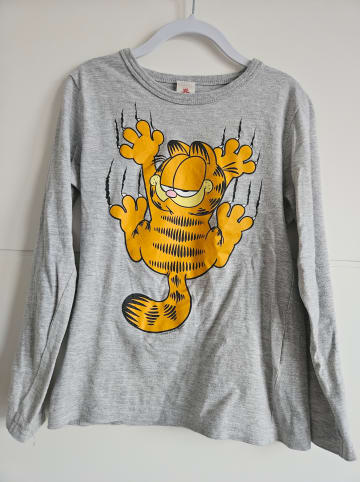 Logoshirt Langarmshirt Garfield in grau-meliert