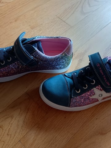 Tom Tailor Sneakers in Dunkelblau/ Rosa