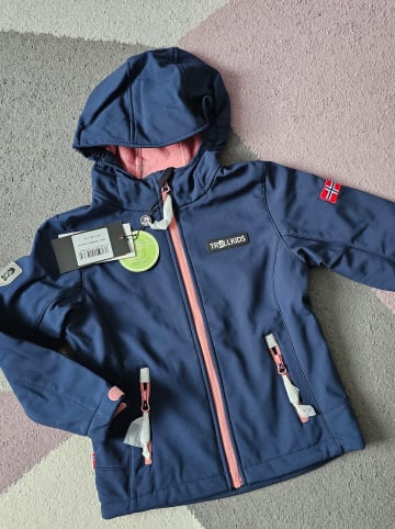 Trollkids Softshelljacke " Oslofjord" in Dunkelblau