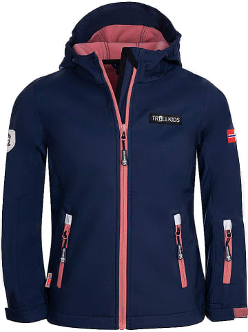 Trollkids Softshelljacke " Oslofjord" in Dunkelblau