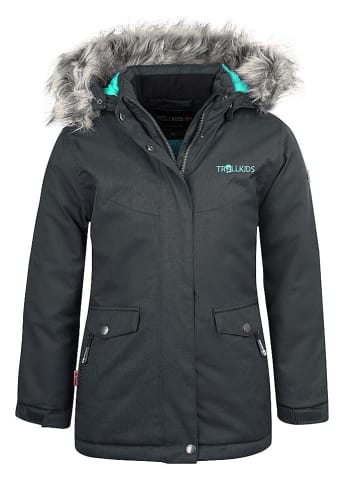 Trollkids Parka "Oslo XT" in Anthrazit/ Mint