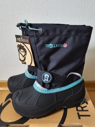 Trollkids Winterboots "Telemark Winter" in Dunkelblau/ Hellblau