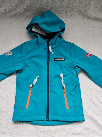 Trollkids Softshelljacke "Oslofjord" in Türkis