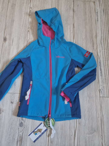 Trollkids Softshelljacke "Kristiansand" in Blau/ Dunkelblau