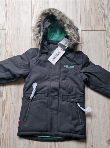 Trollkids Parka "Oslo XT" in Anthrazit/ Mint