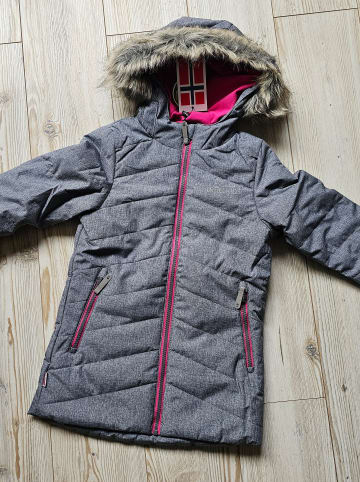 Trollkids Ski-/ Snowboardjacke "Lifjell" in Grau/ Pink