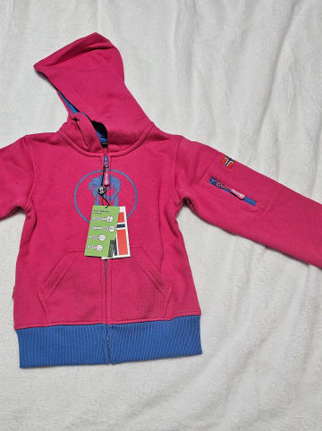 Trollkids Sweatjacke "Sortland"  in Rosa/ Blau