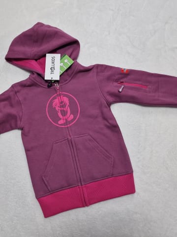 Trollkids Sweatjacke "Sortland"  in Lila/ Pink