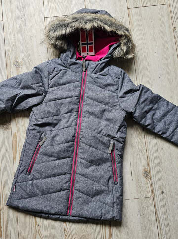 Trollkids Ski-/ Snowboardjacke "Lifjell" in Grau/ Pink